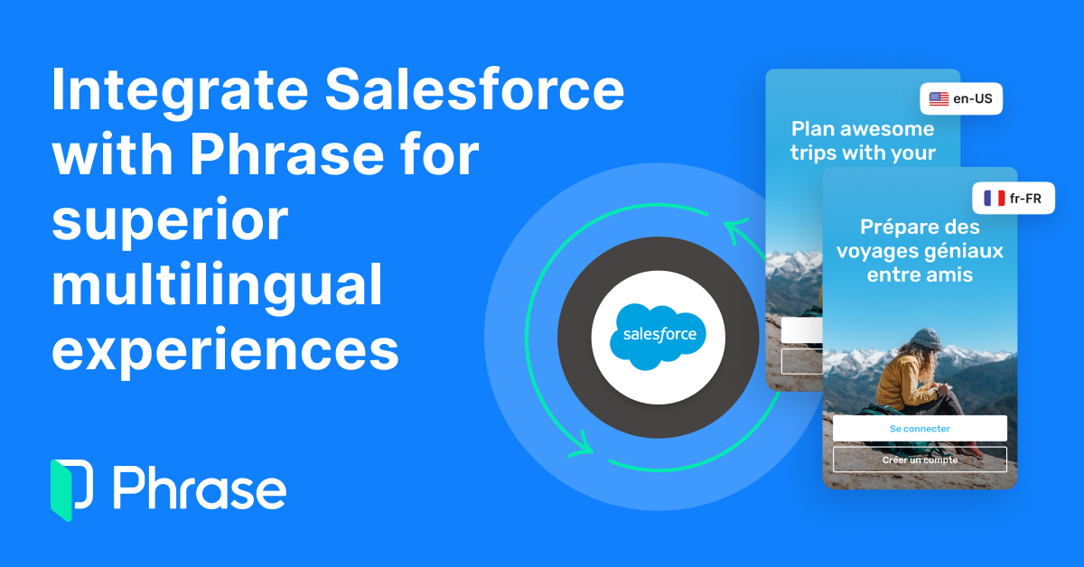 𝐏𝐡𝐫𝐚𝐬𝐞 𝐈𝐧𝐭𝐞𝐠𝐫𝐚𝐭𝐢𝐨𝐧 𝐟𝐨𝐫 𝐒𝐚𝐥𝐞𝐬𝐟𝐨𝐫𝐜𝐞 Improve global customer engagement and satisfaction with optimized translation project management, superior communication quality, and automation across Salesforce Clouds. Learn more: phrase.com/integrations/s…