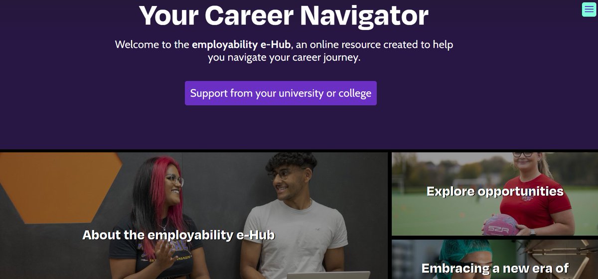 Universities' new employability eHub employability.wales aims to lead students on a path to securing graduate level employment after they leave university.