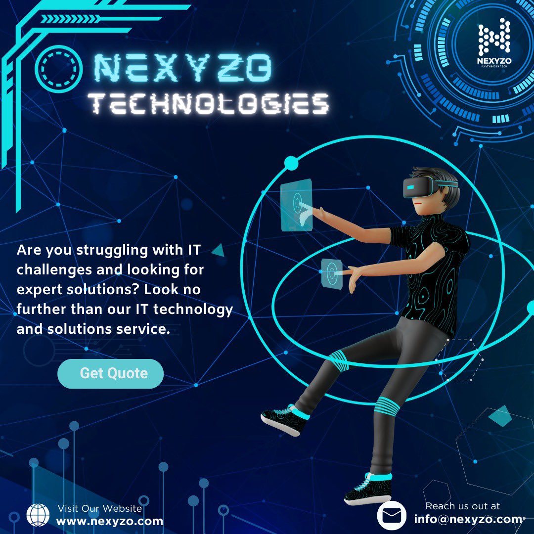 NexyzoInfo's tweet image. Nexyzo Technologies paints the canvas of tomorrow’s tech dreams! 🎨✨ Embrace the symphony of innovation with us – where pixels dance and algorithms sing. #CodeCanvas #TechAlchemy #NexyzoWonders”