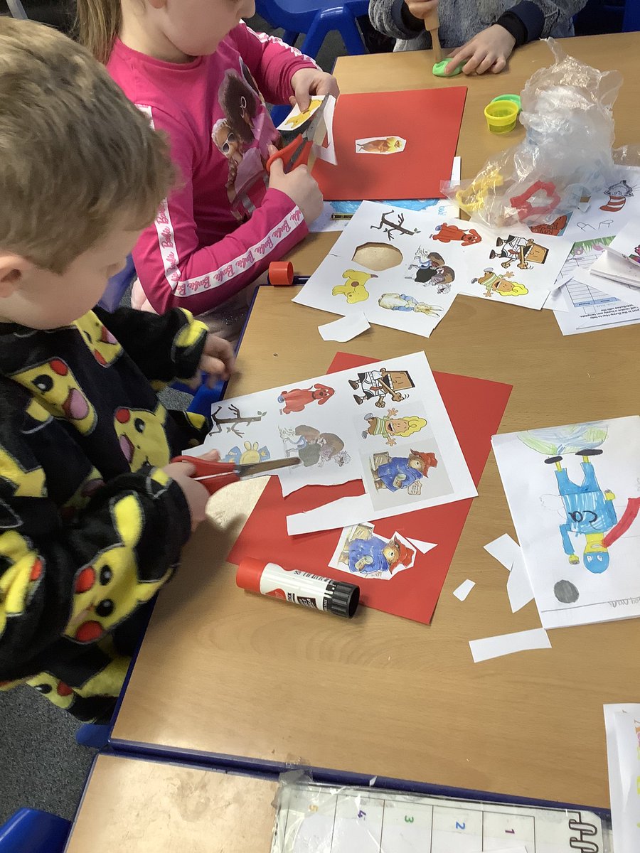 BlackoPrimary's tweet photo. We have had fantasic collages made with Miss Parker for #WorldBookDay ! We’ve made characters such as Dog Man and Matilda made through collages and play-doh! Amazing creations from across the school! @ThePennineTrust https://t.co/hMNW55XzI1