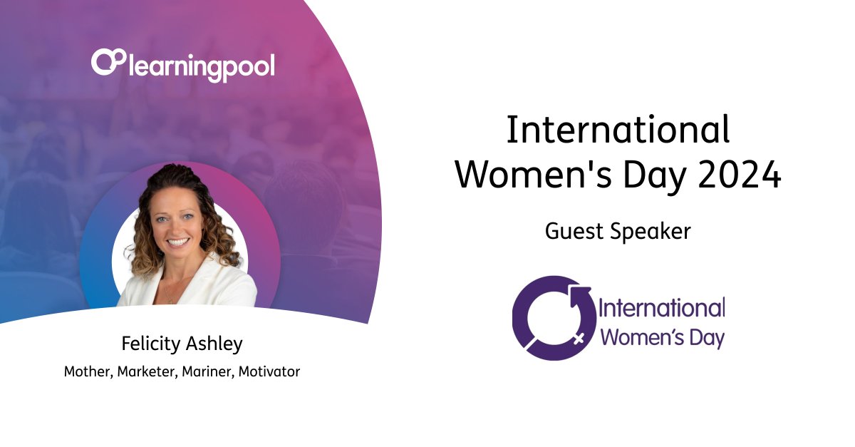 We're delighted to have Felicity Ashley speaking to #TeamLP today as part of our week long #InternationalWomensDay2024 Celebrations!

Felicity is a Mother, Marketer, Mariner, Motivator and Mindset expert speaker who inspires and motivates leaders and their teams #IWD2024