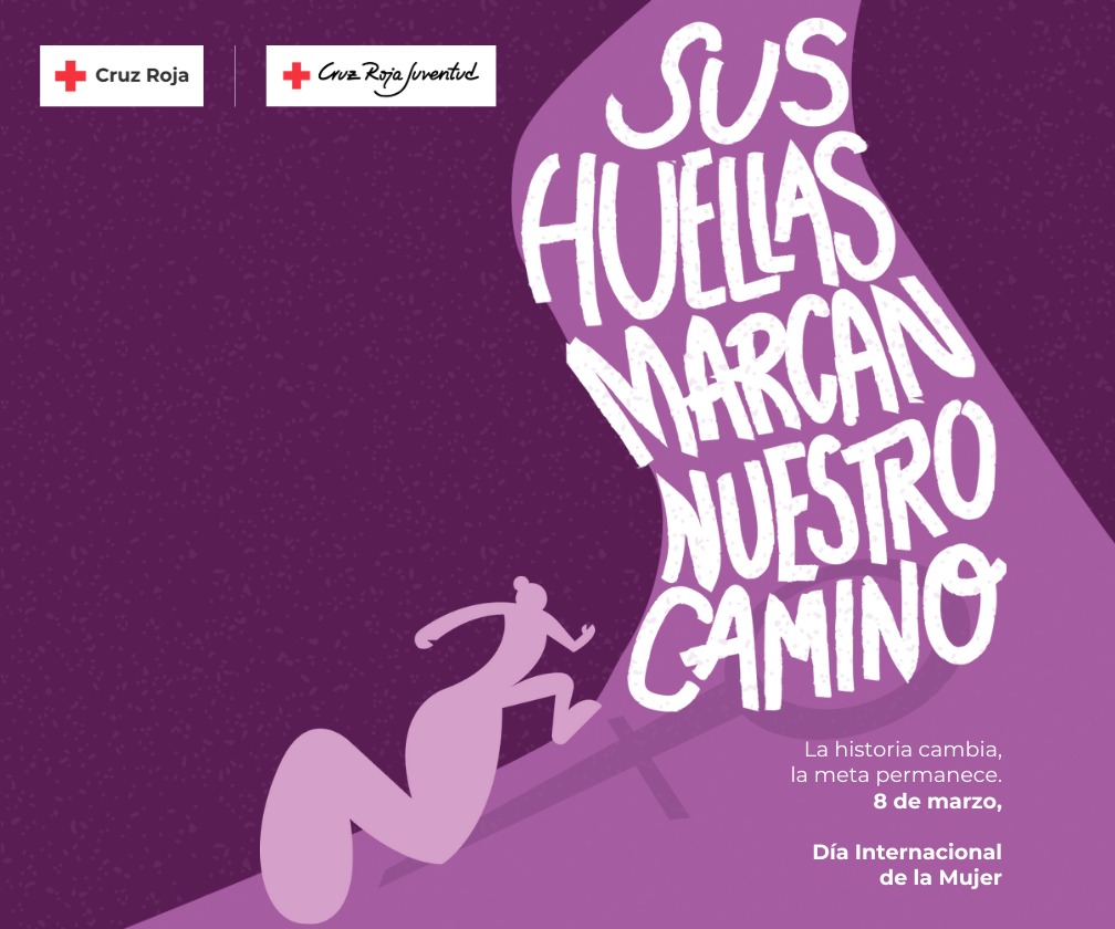 CruzRojaEsp's tweet photo. Este #8M homenajeamos a las mujeres que han trascendido barreras y desafiado normas arraigadas. GRACIAS a vosotras, nosotras podemos seguir avanzando en nuestro camino hacia una sociedad igualitaria. Sus huellas marcan nuestro camino. La historia cambia, la meta permanece💜👣 https://t.co/n2xx7ruTEd