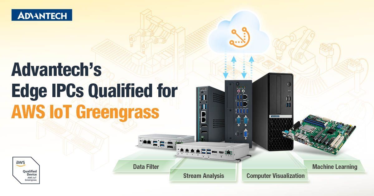Advantech_India's tweet photo. Advantech’s Edge IPCs Now Qualified for AWS IoT Greengrass to Empower Enhanced IoT Solutions #IoTSolutions #IoT #Embedded #industrialpc 

Read More >> https://t.co/LIFa1KOJPo https://t.co/b2Lm2u5aka