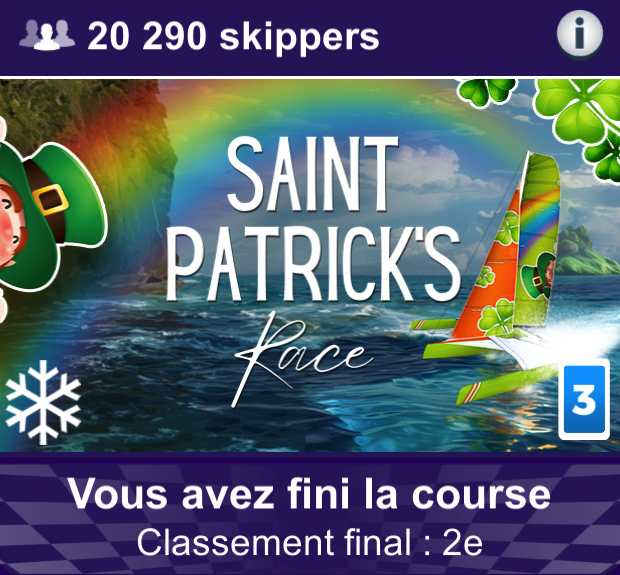 PapichuloVr's tweet image. Une nouvelle 🥈 sur la St Patricks de @VirtualRegatta 
1er au réveil ce matin après une bonne navigation je n'ai pas su optimiser les voiles. 🤯
Ce qu'a très bien fait @BlackPantherBSP 🥇💪
Bravo aux INC pour la victoire team !
@TorceSailing / @WeCannette  2ème 🐗
#vroffshore