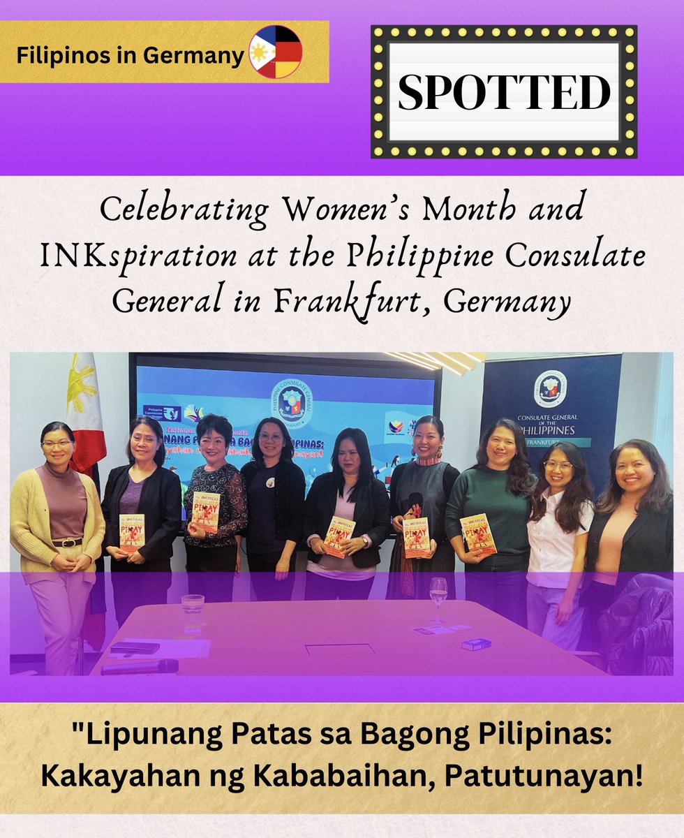 Si_Maria_atbp's tweet photo. This INK-  Book Presentation Series is part of the Philippine Consulate General in Frankfurt's activities leading up to the Philippines' Guest of Honor Status during the 2025 Frankfurt Buchmesse.
#FilipinosinGermany
#TalkAlley
#philippineliterarycircleeurope
#books
#bookauthors https://t.co/JP1nToD7ee