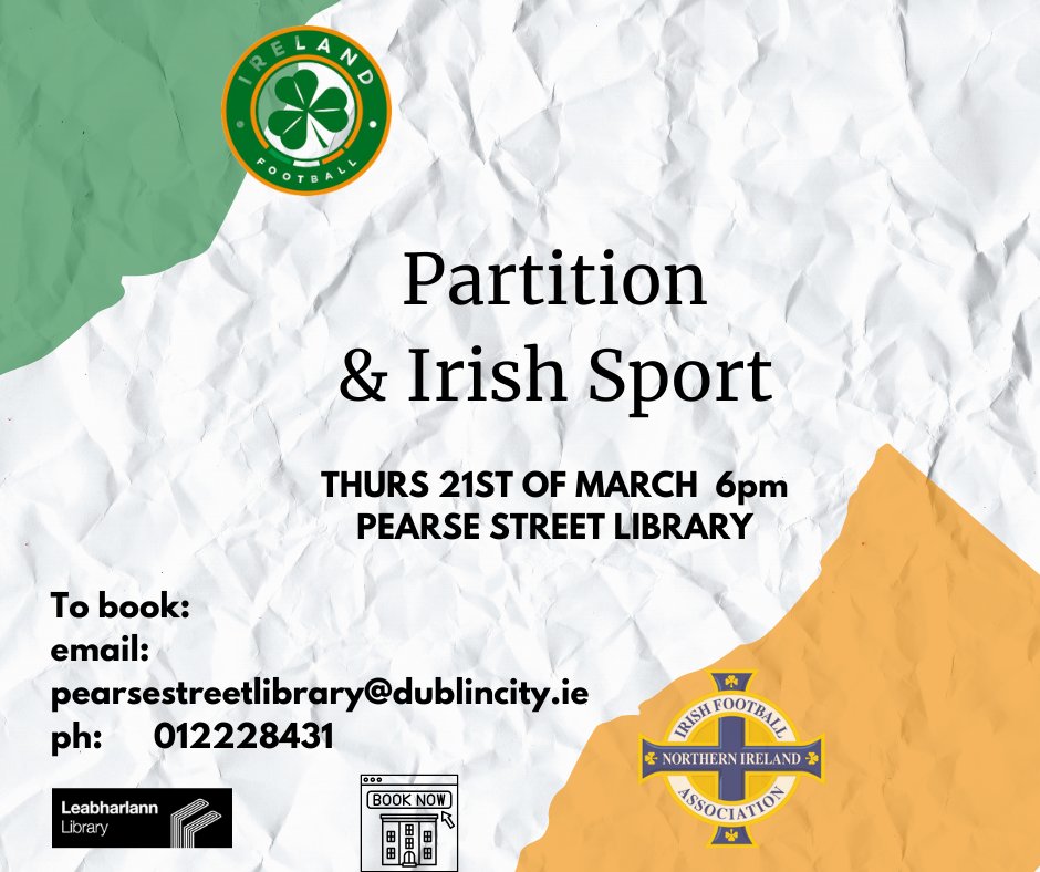 To discover the reasons why soccer is divided on the island of Ireland while most other sports are governed on an all-Ireland basis, you can attend a talk entitled 'Partition and Irish Sport' I will be giving in Pearse Street Library on Thursday, 21st March @ 6pm.