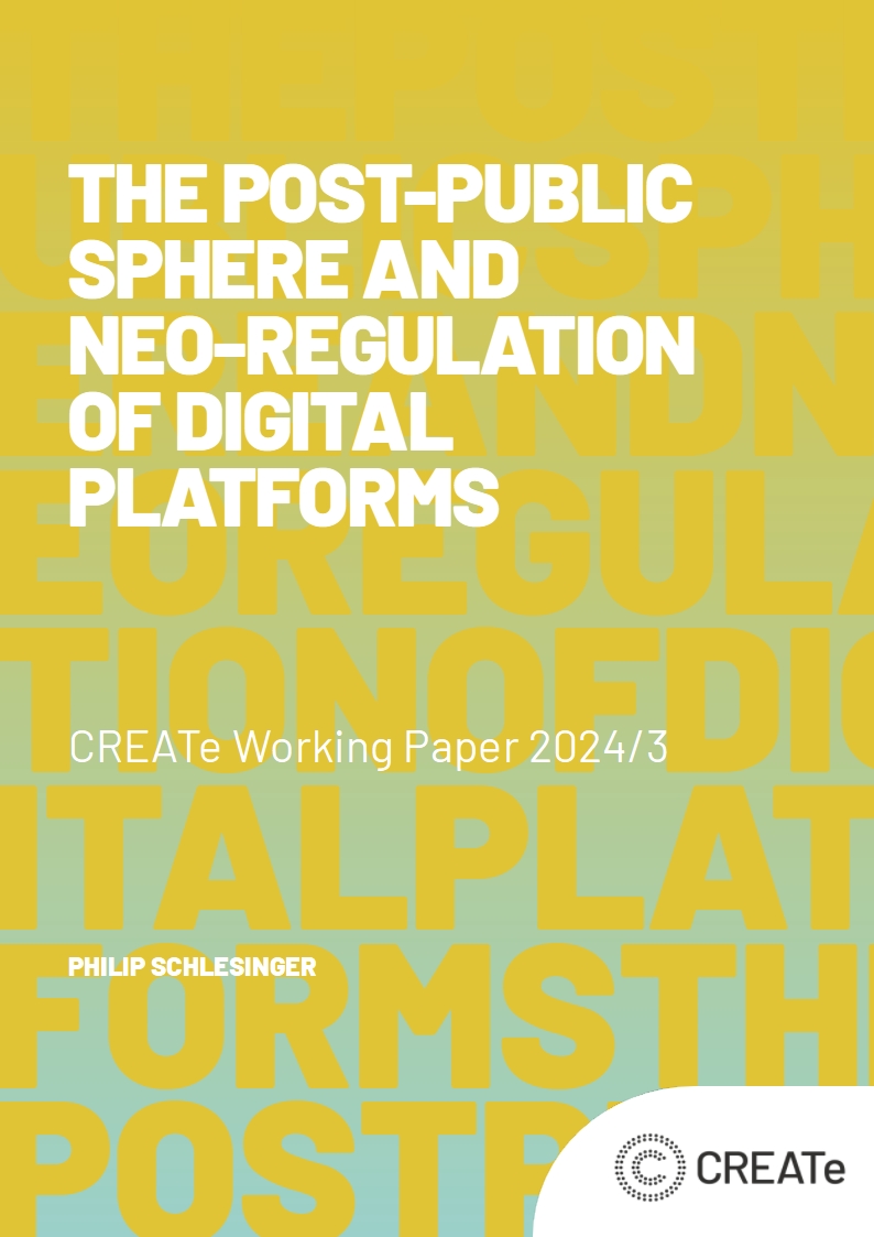 📰Read Philip Schlesinger's reflections on the Post-public Sphere and the Neo-regulation of Digital Platforms, drawing attention to their geopolitical and national security dimensions, in our third 2024 working paper: create.ac.uk/blog/2024/03/0… #PlatformRegulation #Habermas