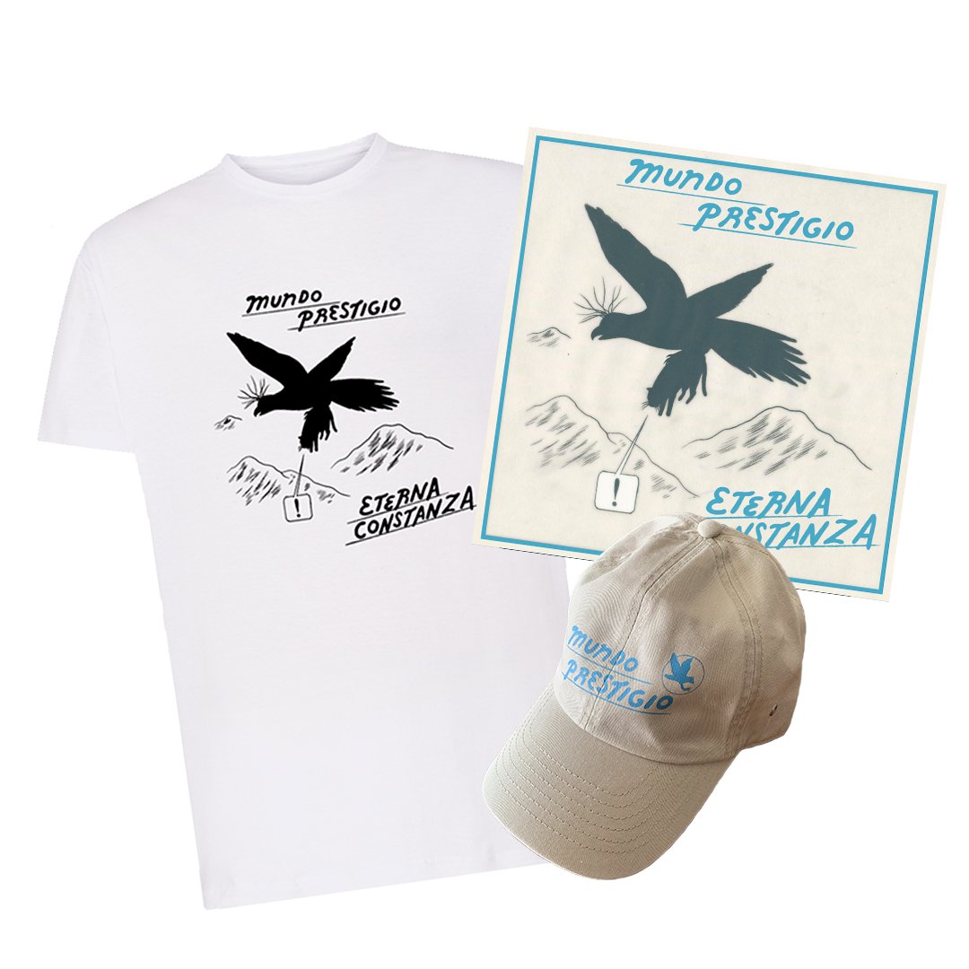 El merch de @MundoPrestigio ya es todo vuestro 🧡🦅🗻 ernierecords.com/tienda/