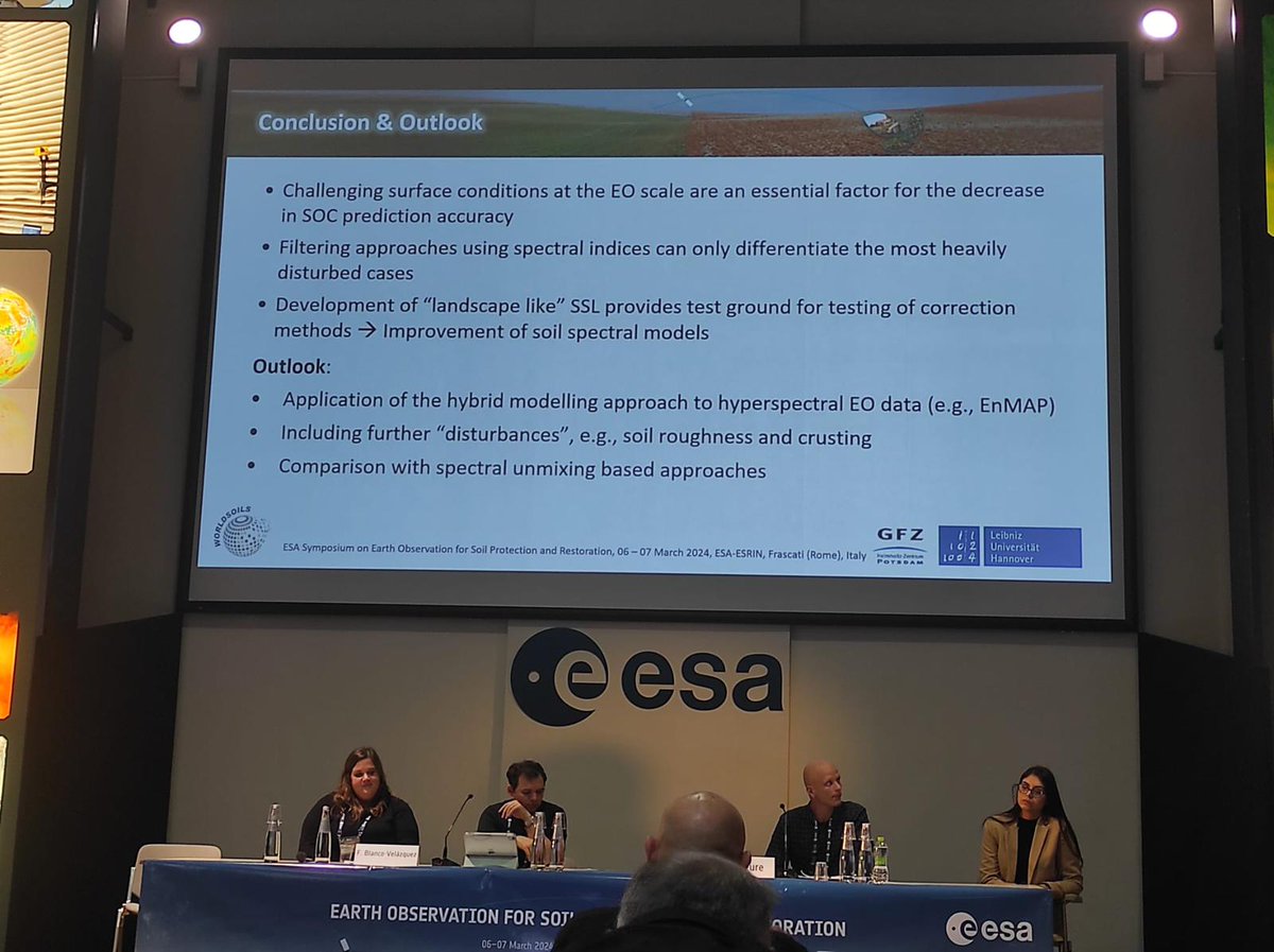 ruben_forjan's tweet photo. Today, @lorenasalgadof presented the progress of our work "Soil C monitoring to create a pre-standard methodology for measuring CO2 removal by artificial soils" at @ESA_Italia congress #Pasek @edafotec @C_SINK_Project @uniovi_info
@EPMieres @IndurotUniovi @chinasturias96 #carbon https://t.co/tQ8FnhBA9C