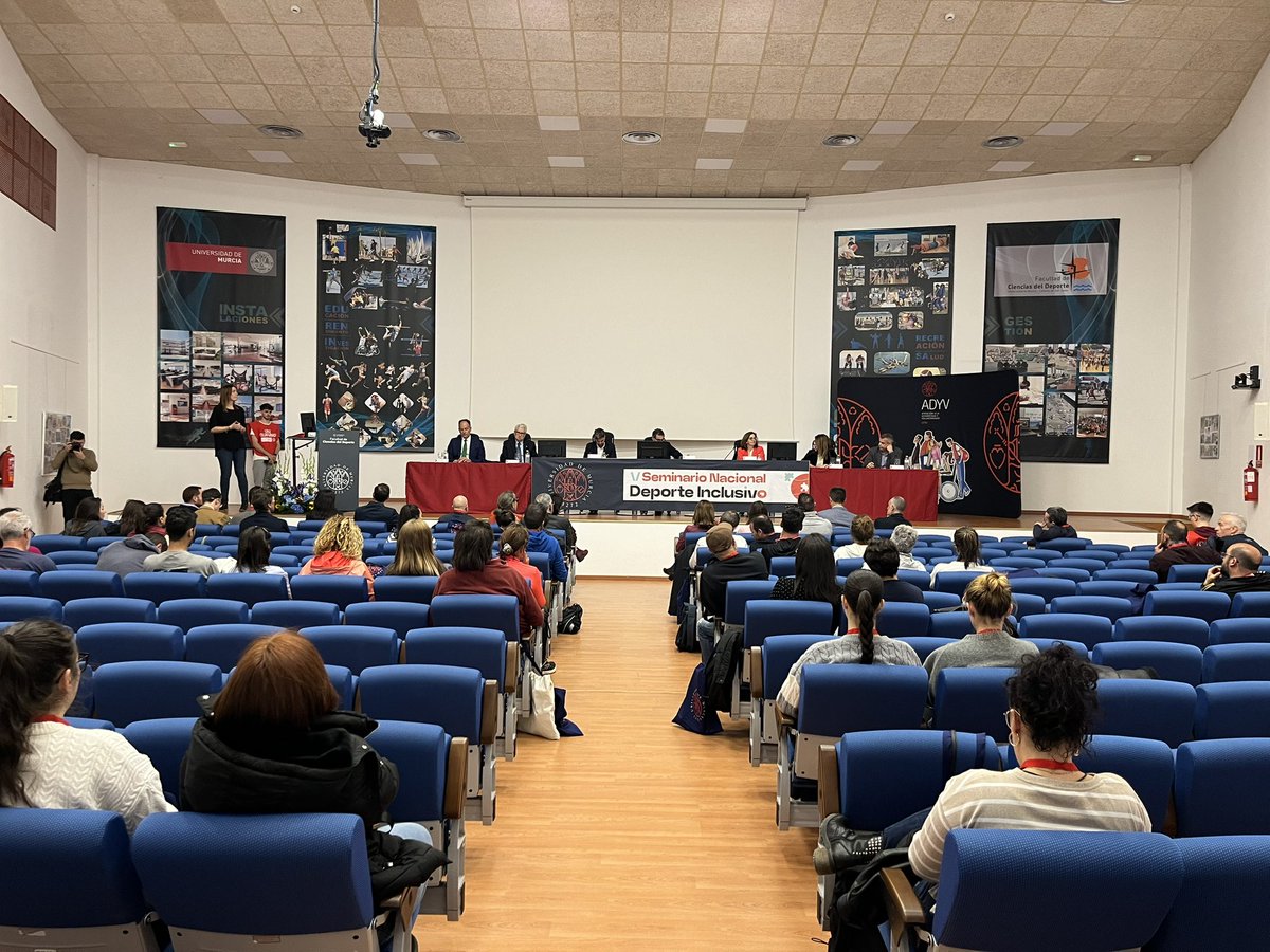 🟢 #UMUDiversidad

👉 Arranca el V Seminario Nacional de Deporte Inclusivo <a href="/dxteinclusivo/">Seminario Nacional Deporte Inclusivo</a> en la <a href="/umucafd/">CAFD UMU</a> con el Acto de Inauguración.