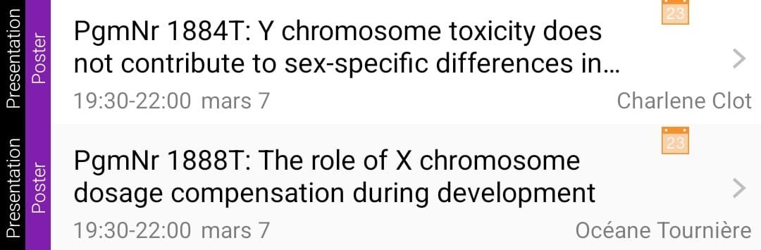 OceaneTourniere's tweet photo. Very excited to be attending and representing the Hudry’s lab (along with @ChachaClt) at the #TAGC24 meeting! Interested in #FlyGenetics , Dosage Compensation and Sex Chromosomes stop by our posters to have a chat (1884T and 1888T) https://t.co/YTTmAeACH7