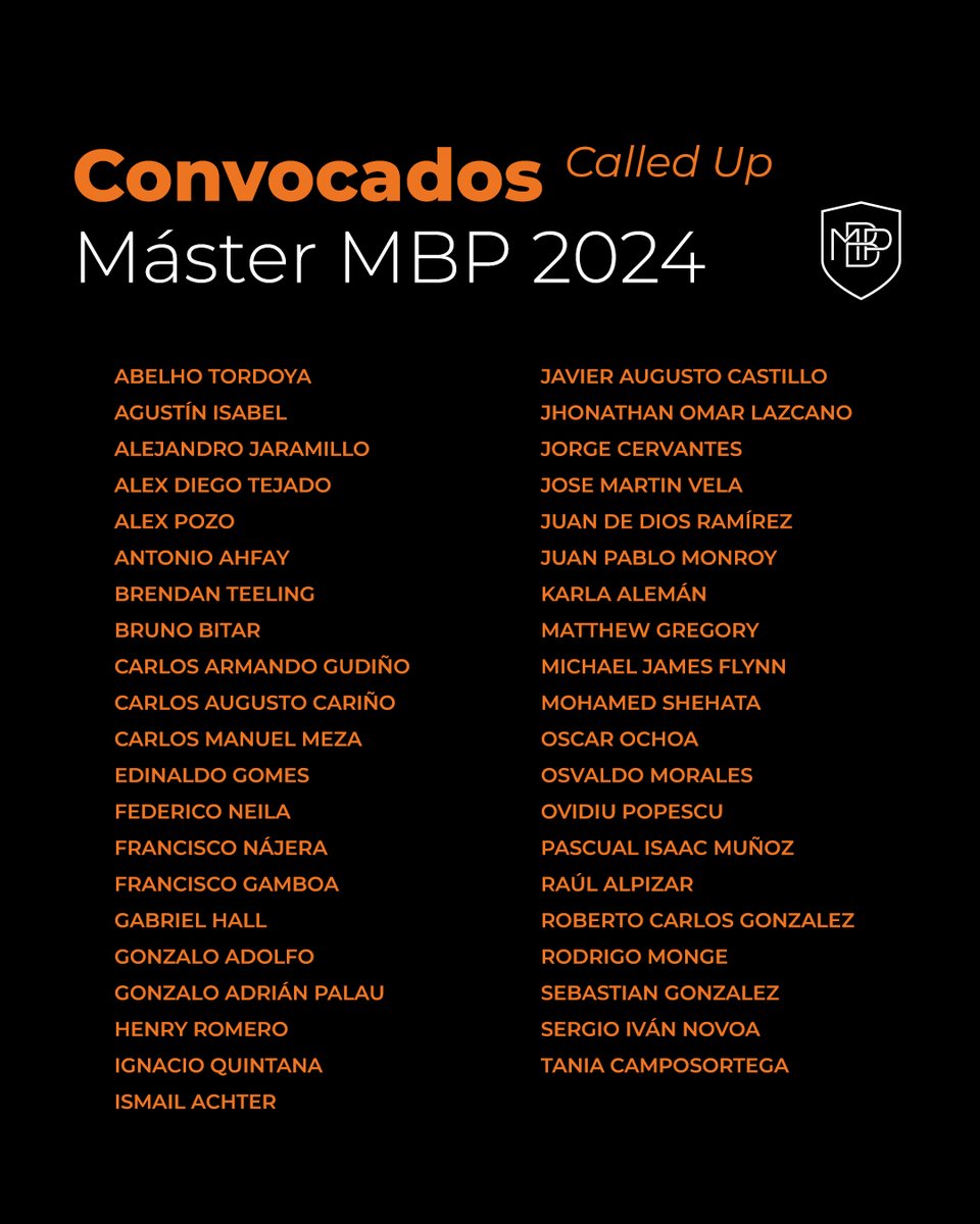 Empezamos una edición récord de nuestro Máster Online de Fútbol de Alto Rendimiento con un número total de 42 estudiantes 👨🏽‍💻 de 14 países🌎 No podríamos estar más ilusionados con lo lejos que la familia MBP puede llegar y cómo estamos impactando de manera positiva al mundo del