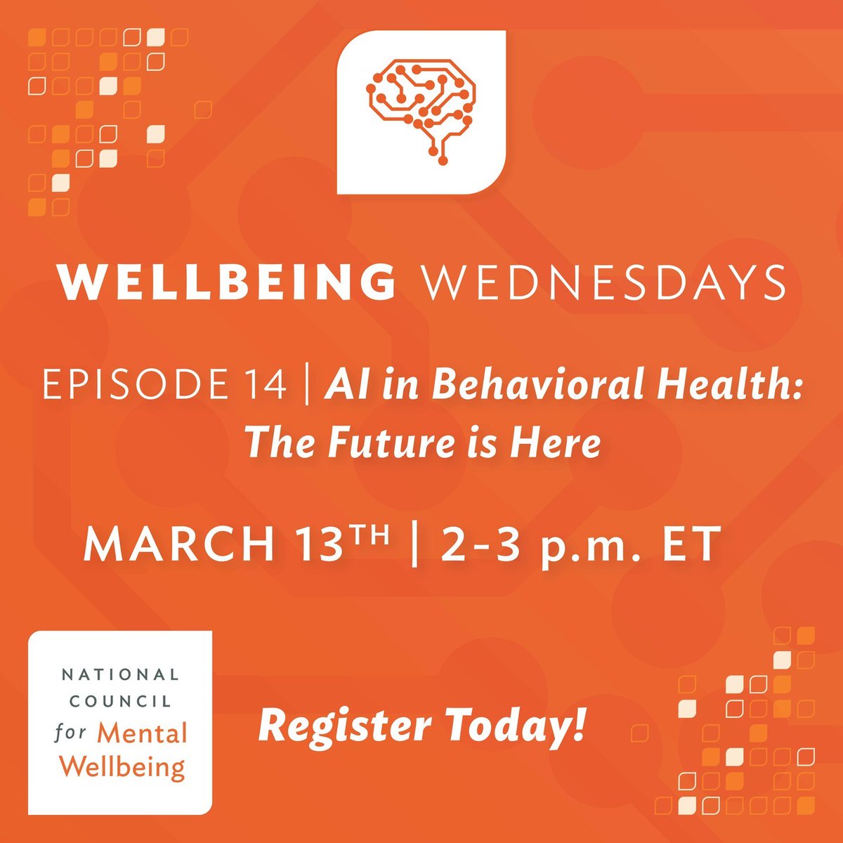 How is #AI being used in behavioral health care & to what degree can it augment the important work we do? At our latest #WellbeingWednesdays episode, we'll demystify AI & explore its potential in the delivery of #mentalhealth and #substanceusecare: bit.ly/3wJ9d8W