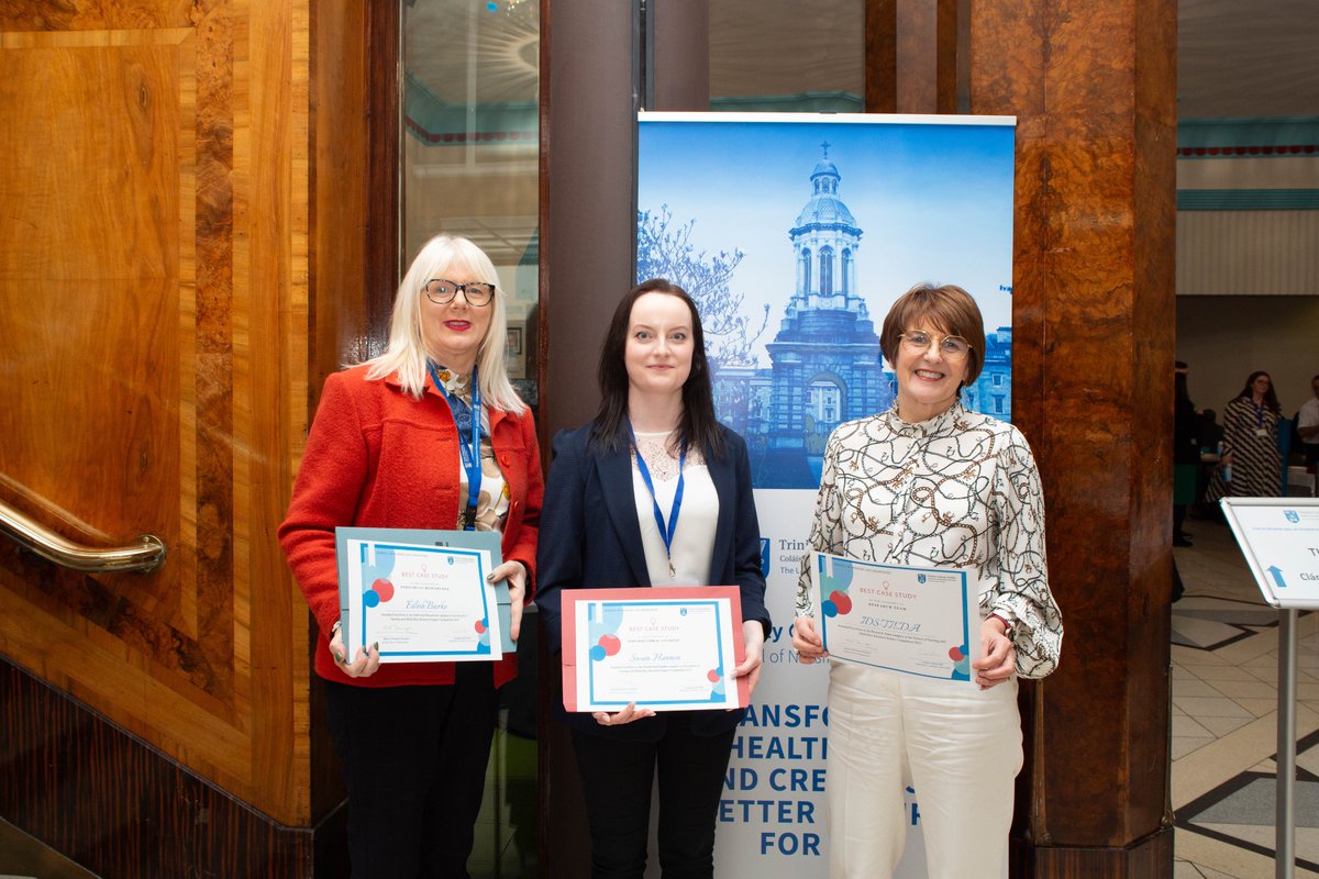 School of Nursing & Midwifery, TCD (@tcd_snm) on Twitter photo This week we hosted the awards ceremony for our inaugural Research Impact Case Study Competition during #THEconf2024.
Our winners included Dr <a href="/SusieHannon_irl/">Dr Susie Hannon</a>, the <a href="/IdsTilda/">IDS-TILDA</a> team and Dr <a href="/EilishBurke15/">Eilish Burke</a>.
Watch short videos highlighting their research: youtube.com/playlist?list=… This week we hosted the awards ceremony for our inaugural Research Impact Case Study Competition during #THEconf2024.
Our winners included Dr <a href="/SusieHannon_irl/">Dr Susie Hannon</a>, the <a href="/IdsTilda/">IDS-TILDA</a> team and Dr <a href="/EilishBurke15/">Eilish Burke</a>.
Watch short videos highlighting their research: youtube.com/playlist?list=…