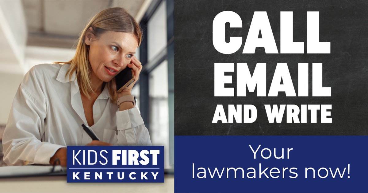 Call your lawmaker today at 800-372-7181 📞  and ask them to support an education budget that puts Kentucky students, teachers and public schools first! 

We encourage you to customize your message by visiting kidsfirstky.com/how-you-can-he…. #KidsFirstKY