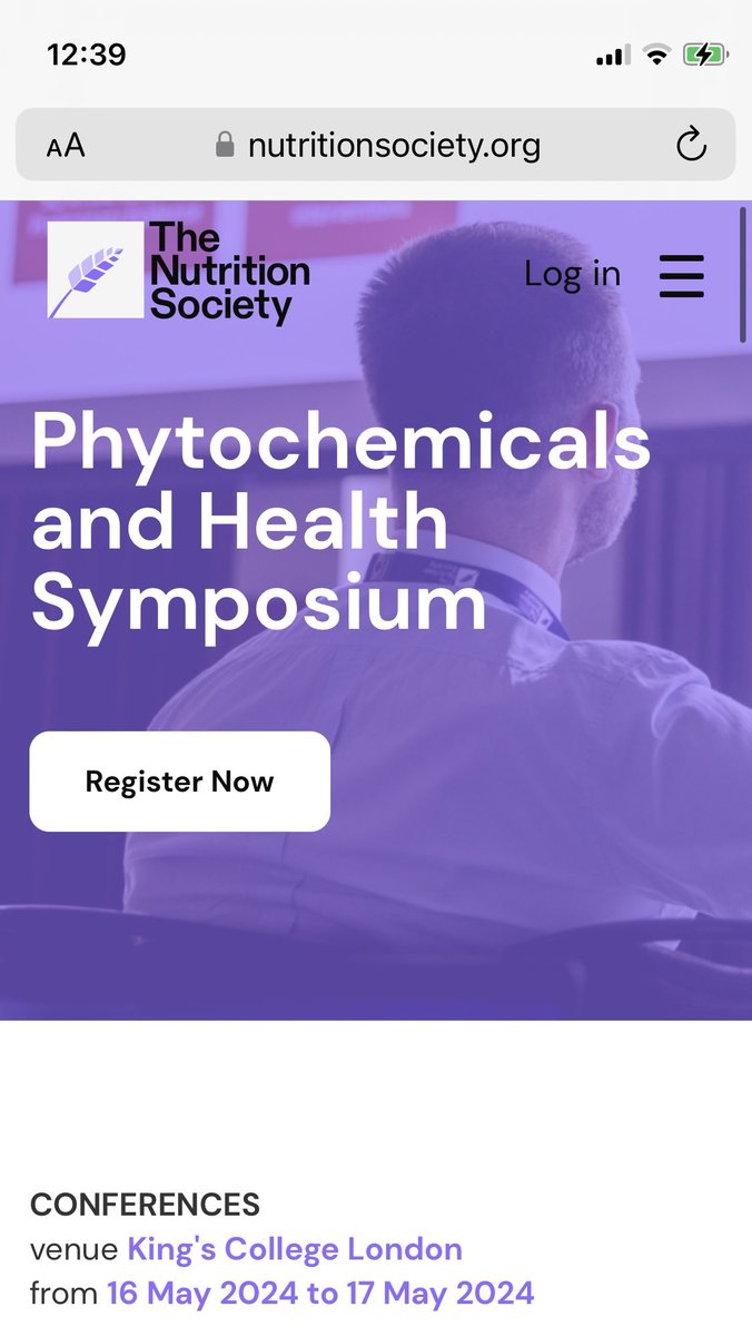 Dr Ana Rodriguez-Mateos (@anarmateos) on Twitter photo Abstract submission and registration for the Phytochemicals and Health Symposium is now open and you can see the full programme here:
nutritionsociety.org/events/phytoch…
Please spread the news, and join us in London 16th and 17th May ! deadline for abstracts 8th April <a href="/NutritionSoc/">Nutrition Society</a> Abstract submission and registration for the Phytochemicals and Health Symposium is now open and you can see the full programme here:
nutritionsociety.org/events/phytoch…
Please spread the news, and join us in London 16th and 17th May ! deadline for abstracts 8th April <a href="/NutritionSoc/">Nutrition Society</a>