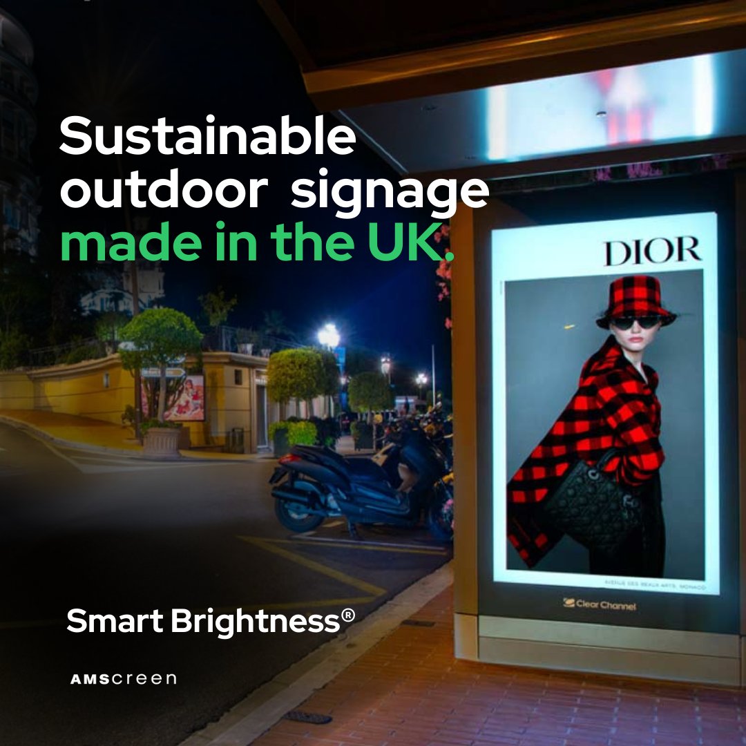 simonsugar's tweet image. Not only do @Amscreen screens consume less energy, but their slim profile is also crafted to have the smallest carbon footprint in their market.

bit.ly/40KoNuP 

#DOOH #OOH #sustainability #digitalsignage #outdooradvertising