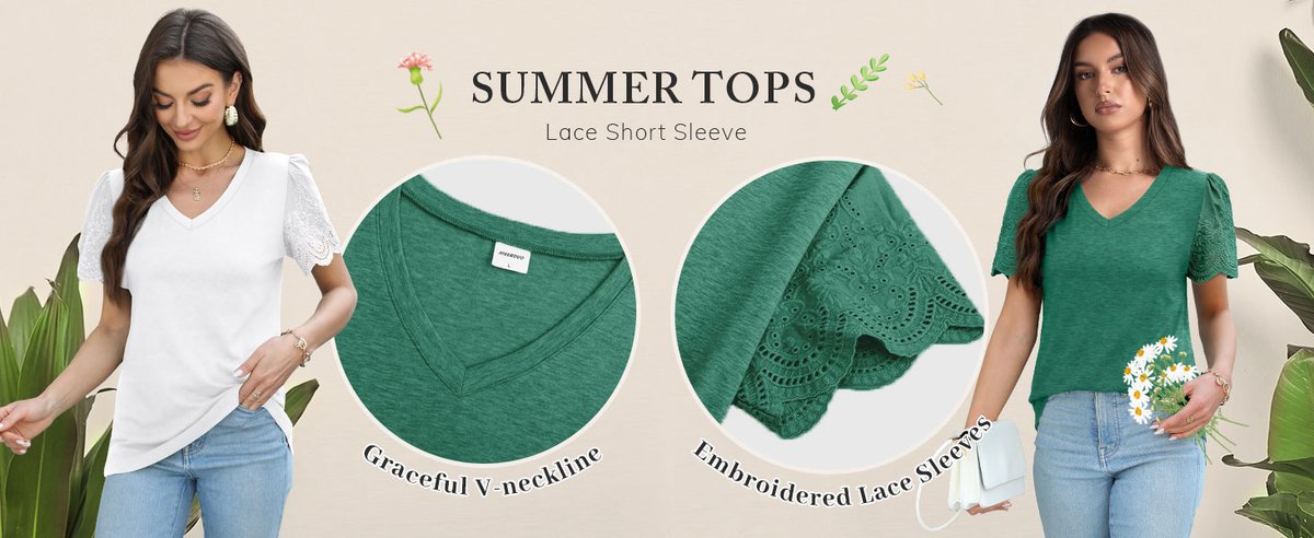 MdRonyVia's tweet photo. New Releases in Clothing. (Offer-64% ) Lace Puff Sleeve Tops for Women 2024 V Neck Shirts Womens Shirts Dressy Casual Loose Tops Summer Tee Shirt. shop now- https://t.co/86BnVzT9YI

#Tops #TeeShirt #Shirt #NeckShirt #WomenShirt #Clothing #New #tranding #viral #teen #Top #Nyako https://t.co/AcsQB61c21