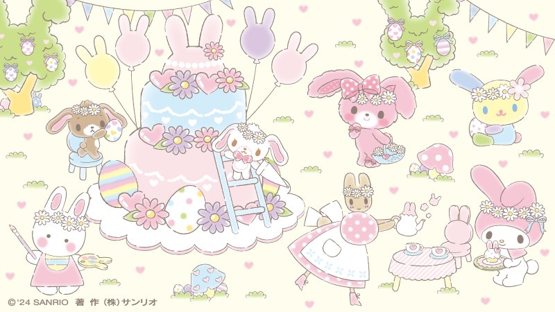 JustWatch729's tweet photo. きょうは　うさぎのおともだちと　ぱーてぃ　なの♡　ぴょんぴょん♪ https://t.co/w1gwR1yK9s