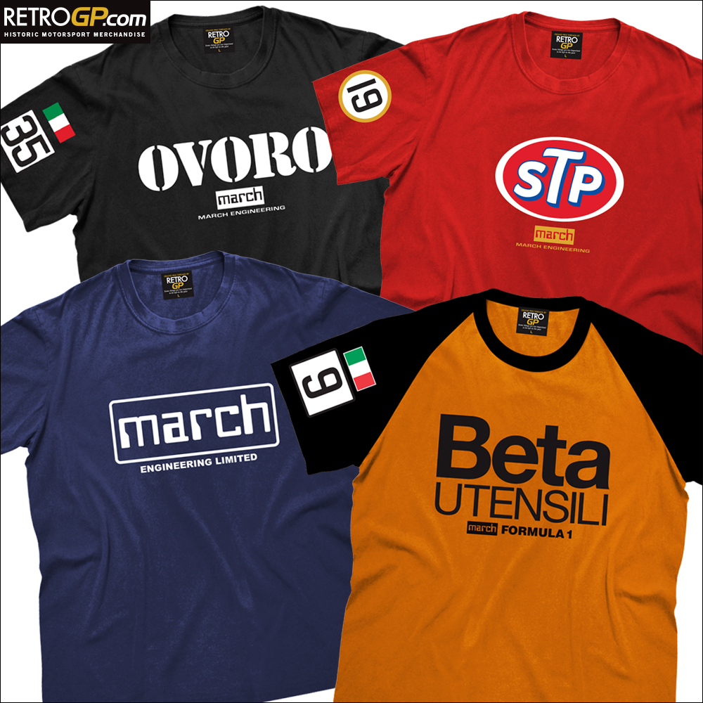 RetroGP_Store's tweet photo. 🏁 MARCH Merchandise
Our tribute to the MARCH F1 Team who made their debut #OTD 1970 at the SA Grand Prix. A pole position and 3rd place, not bad for a car built in 3 months.
Hit the link>> https://t.co/eozQACEoIA
#march #f1 #formula1 #marchengineering #giftsforhim https://t.co/YCyQlZhQqF