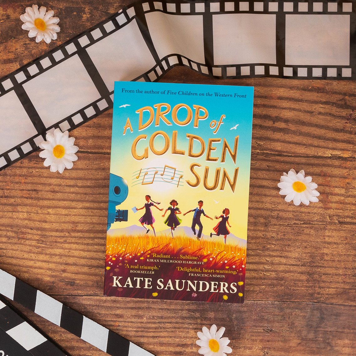 ☀️ A Drop of Golden Sun, Kate Saunders' final novel, is out now ☀️ It’s 1973 and Jenny has been cast in a major motion picture. Her ordinary life is about to become extraordinary! Find out more: faber.co.uk/product/978057…