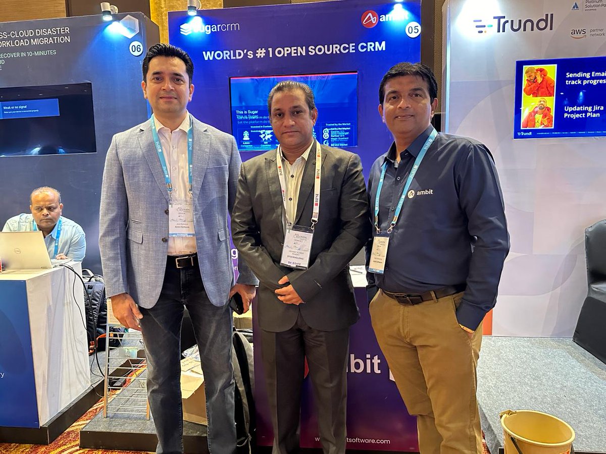 AmbitSoft's tweet image. Wrapping up @ETBFSI CIO Digital Conclave 2024 with our partner @sugarcrm. 

Grateful for insightful discussions &amp;amp; connecting with industry peers. 

Let&apos;s foster advancement &amp;amp; partnership for transformative shifts in BFSI. Until next time, onward and upward! 

#ETBFSICIOConclave