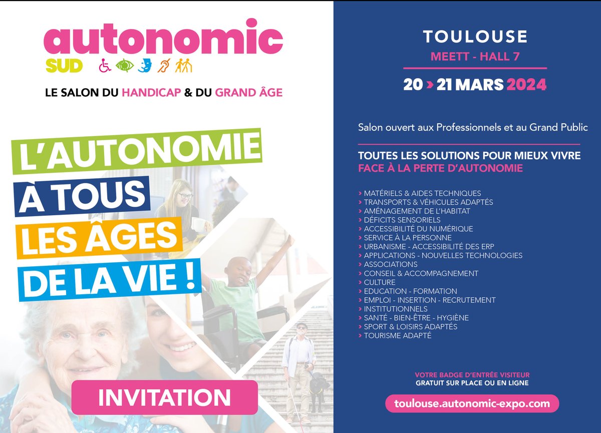 Cteb | Centre Transcription & d’Édition en Braille (@ctebtoulouse) on Twitter photo Le CTEB présent au salon gratuit Autonomic <a href="/SalonAutonomic/">Salons Autonomic</a> de #Toulouse le 20 et 21 mars 2024 (9h30/17h)! Lieu: MEETT, hall 7, stand A13
Un grand #salon pour se rencontrer et vous montrer les #innovations du #braille et de la #lecture tactile en 2024!
toulouse.autonomic-expo.com/liste-exposant… Le CTEB présent au salon gratuit Autonomic <a href="/SalonAutonomic/">Salons Autonomic</a> de #Toulouse le 20 et 21 mars 2024 (9h30/17h)! Lieu: MEETT, hall 7, stand A13
Un grand #salon pour se rencontrer et vous montrer les #innovations du #braille et de la #lecture tactile en 2024!
toulouse.autonomic-expo.com/liste-exposant…