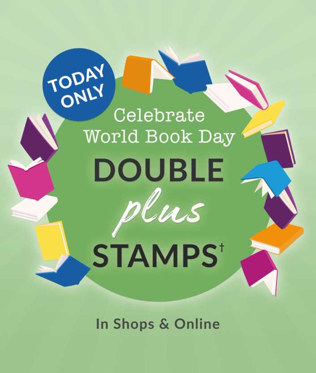 Happy World Book Day! To celebrate our Double Stamps offer is on today in store and online! Also this Saturday we’ll be celebrating with some Viking themed activities in celebration of one of the WBD titles Loki! We hope you read something you love today! 📚✨