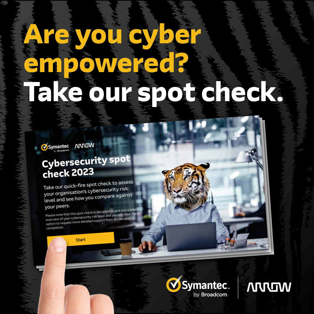 Does your cybersecurity strategy stack up? Check out our quick and easy Cybersecurity Spot Check and find out if your cyber strategy covers all bases. #symantec #cybersecurity #CybersecuritySummit2021 arw.li/6011XKcEP