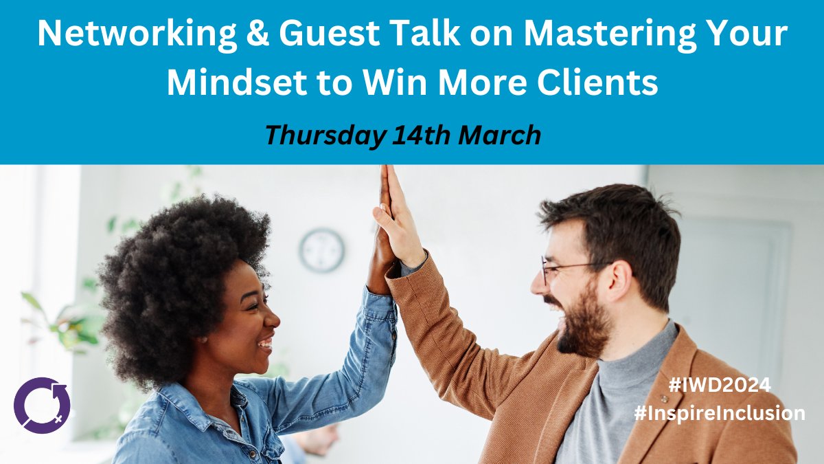 Join us on the 14th March for the next NLCCE networking event with a special guest talk by Mindset Coach, Desi Christou, on how to master your mindset and win more clients: ow.ly/YbgI50Qz9ij
This event will also celebrate #IWD2024 & promote its #InspireInclusivity campaign.