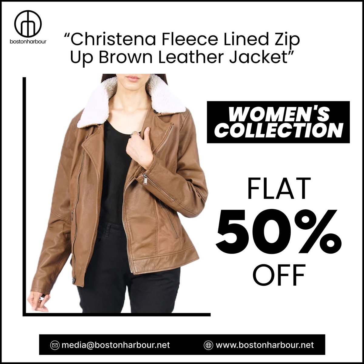 HarbourBoston's tweet photo. Bundle up in style this winter with ๐๐จ๐ฌ๐ญ๐จ๐ง ๐๐๐ซ๐๐จ๐ฎ๐ซ'๐ฌ Christena Fleece Lined Zip Up Brown Leather Jacket! Crafted for warmth and elegance, now at 50% off.
๐๐ฎ๐ซ๐๐ก๐๐ฌ๐ ๐ข๐ญ: https://t.co/nQ3Z39SMN5
#BostonHarbour #WinterFashion https://t.co/z20vaSM6sK