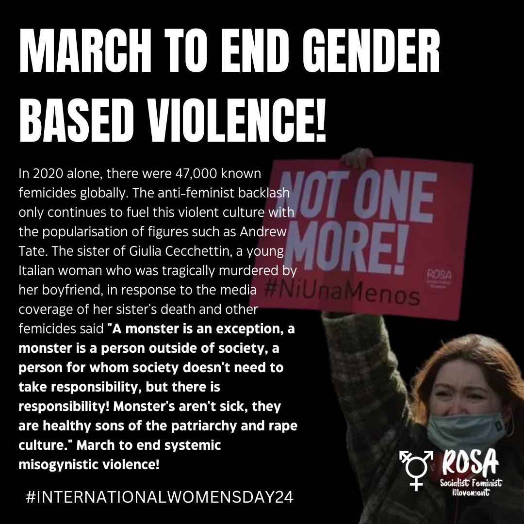 RosaSocFem's tweet photo. Why we are marching #iwdmarch #IWD2024 1/2 https://t.co/6x5hAGCf14