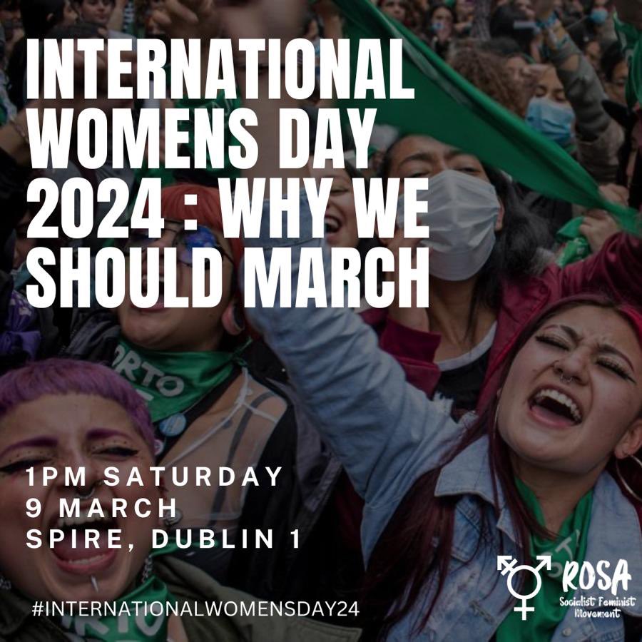 RosaSocFem's tweet photo. Why we are marching #iwdmarch #IWD2024 1/2 https://t.co/6x5hAGCf14
