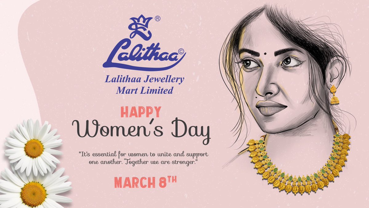 Lalitha Jewellery wishes all the incredible women a happy women’s day!

#lalithaajewellery #womensday #happywomensday #happywomensday❤️ #incredible #incredibleindia #incrediblewomen #womensdayspecial #womenempowerment