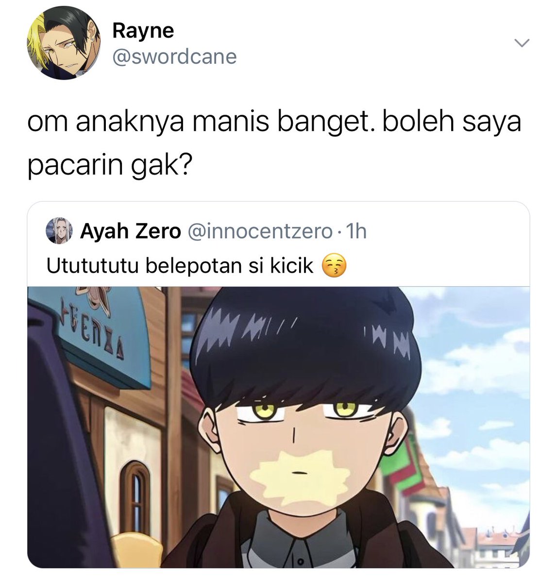 dokjea's tweet photo. jalan menuju restu ayah zero, 
#raymash mashle au https://t.co/PEaks2jphu