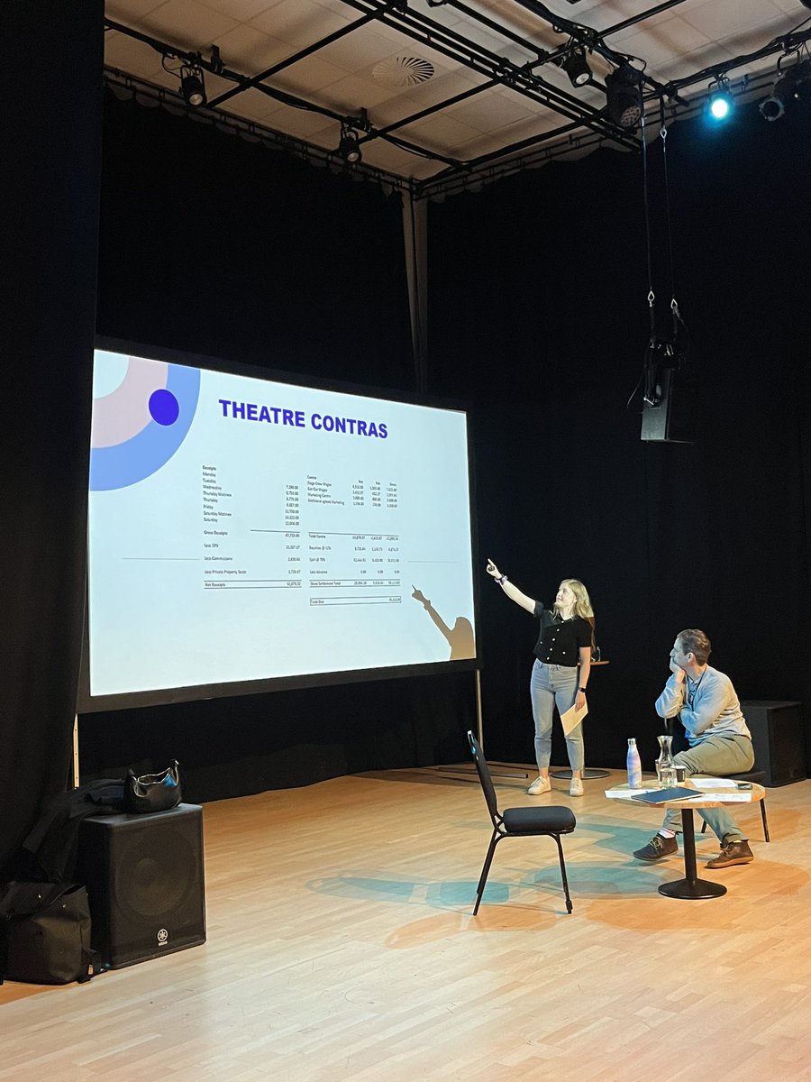 Big learnings happening about budgeting for tours w/ Joe &amp; the fab GM for <a href="/ComeFromAwayUK/">Come From Away UK</a> <a href="/Fiona_Steed/">Fiona Steed</a> 💙💛 appreciating such clear &amp; thorough explanation from this team!
