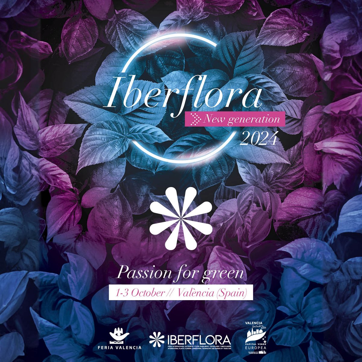 Iberflora's tweet image. 🟣 Iberflora 2024 presenta su nueva imagen para la próxima edición 🟣

🪻 Luces fluorescentes, texturas, colores vibrantes y cromatismos digitales fusionan naturaleza y tecnología en un guiño a nuevos sectores de la próxima edición de Iberflora.
