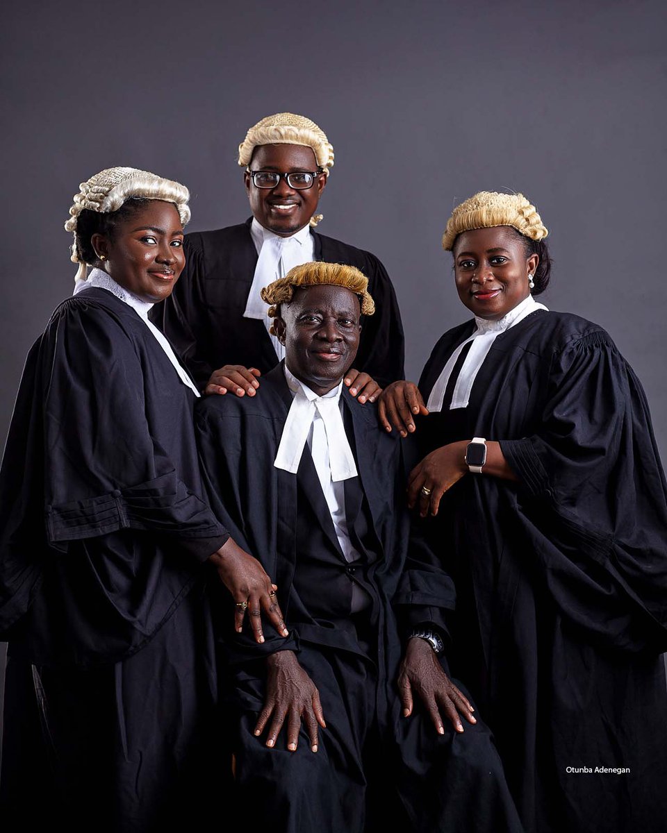 motunteleola's tweet photo. B.O. Ogunmodede &amp; Co. ❗️❗️❗️

B.O. Ogunmodede Esq. - 38/39 years at the bar
B.O. Ogunmodede-Ashindorbe Esq. - 10/11 years at the bar
J.J. Ogunmodede Esq. - 5/6 years at the bar
O.E. Ogunmodede Esq. - New Wig https://t.co/X8s3LFUKo1