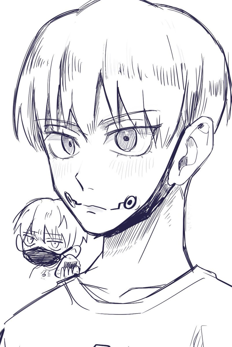 kstr_1245's tweet photo. 最近あんま描かなかったせいで棘の描き方を忘れそうだった危ない() https://t.co/kFpWd81Nc2
