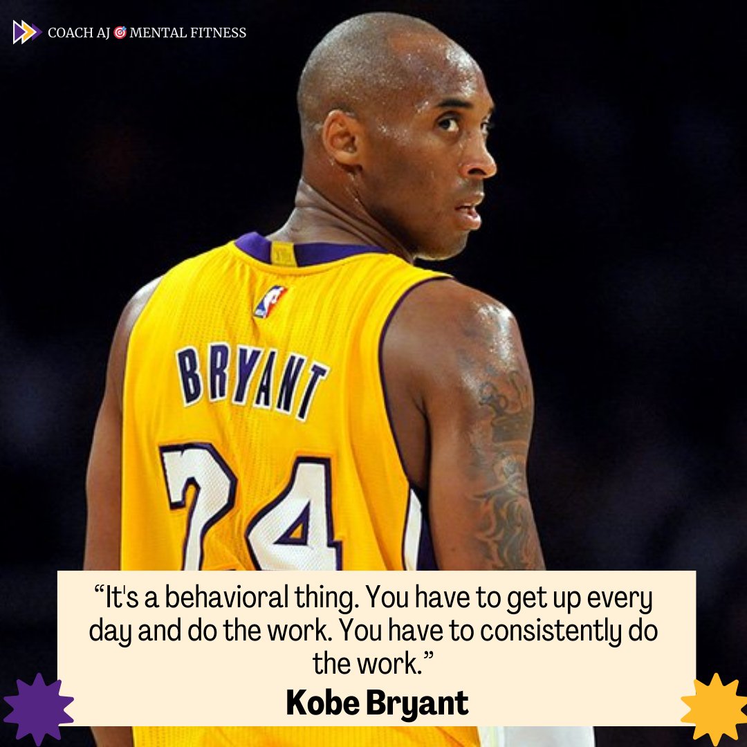 Kobe Bryant said, "It's a behavioral thing. You have to get up every day and do the work. You have to consistently do the work."

Self-discipline isn't easy.
• It means commitment.
• It means consistency.
• It means accountability.

What You Need to Know About Self-Discipline