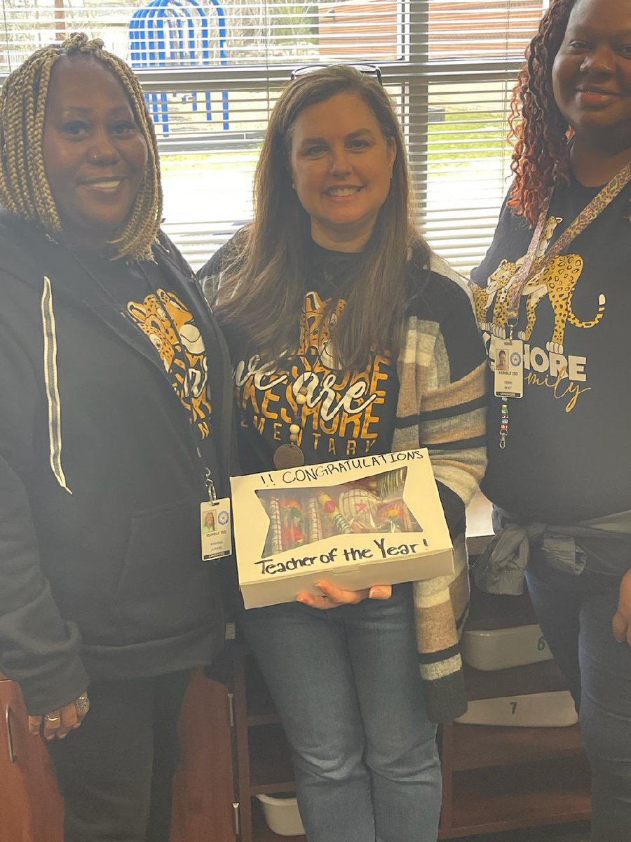 These ladies made my day by surprising me with a box full of goodies! I appreciate them so much! <a href="/HumbleISD_LSE/">Lakeshore Elementary</a> #leopardspotting
