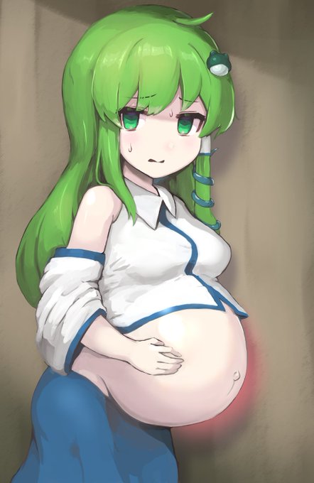 ボテ注意
水子の霊にうっかり潜り込まれてしまい、恥ずかしさから帰れなくなってしまった守矢の巫女 