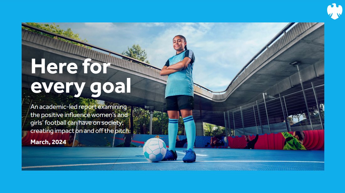 ♀️⚽️Ready for #IWD2024 tomorrow, take a look at this @BarclaysFooty report feat. myself & @HanyaPielichaty. It focuses on the state of play for girls in football, including benefits, challenges & the impact of the growth of the elite game: home.barclays/content/dam/ho…