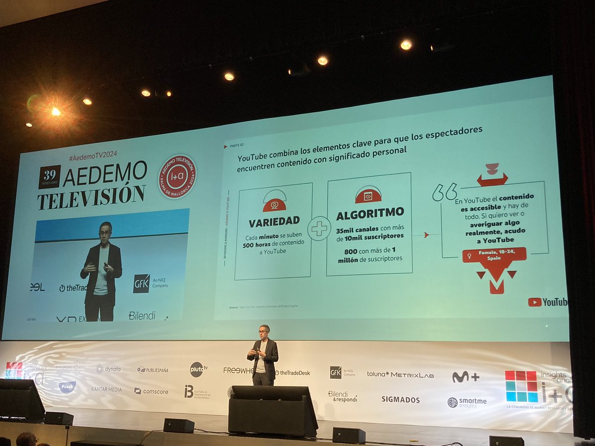 #AedemoTV2024 Pablo Pérez, marketing insights en <a href="/Google/">Google</a> cierra el turno de la mañana con Mirrors&amp;Windows #reach #action #AedemoTV