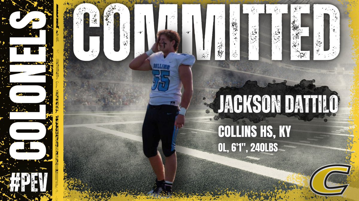 Jackson Dattilo (@jackson_dattilo) on Twitter photo TRULY BLESSED!! On to the next chapter! 🟡⚪️<a href="/CentreFootball/">Centre College Football</a> <a href="/CoachAndyFrye/">Andy Frye</a> <a href="/RobertCouch/">Robert Couch</a> <a href="/WBramel/">Coach Will Bramel</a> <a href="/lachendro1/">Coach Lachendro</a> <a href="/RickFoxFB/">Rick Fox</a> <a href="/CoachLash/">Shawn Lashbrook</a> <a href="/MLCTitanCoach/">MLCHS Titan Football</a> <a href="/Coach_Wiggs/">Brian Wigglesworth™</a> #PEV TRULY BLESSED!! On to the next chapter! 🟡⚪️<a href="/CentreFootball/">Centre College Football</a> <a href="/CoachAndyFrye/">Andy Frye</a> <a href="/RobertCouch/">Robert Couch</a> <a href="/WBramel/">Coach Will Bramel</a> <a href="/lachendro1/">Coach Lachendro</a> <a href="/RickFoxFB/">Rick Fox</a> <a href="/CoachLash/">Shawn Lashbrook</a> <a href="/MLCTitanCoach/">MLCHS Titan Football</a> <a href="/Coach_Wiggs/">Brian Wigglesworth™</a> #PEV