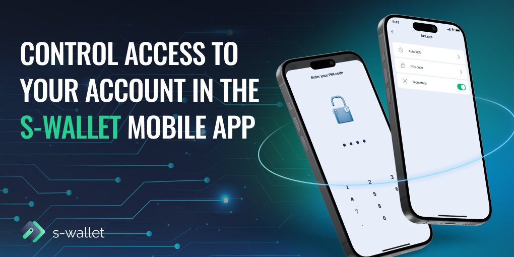 🛡 You can improve your personal account #security in a special section of the S-Wallet mobile app. Customize account access to protect your funds and make secure transactions with digital assets from your smartphone. Download S-Wallet app 📲