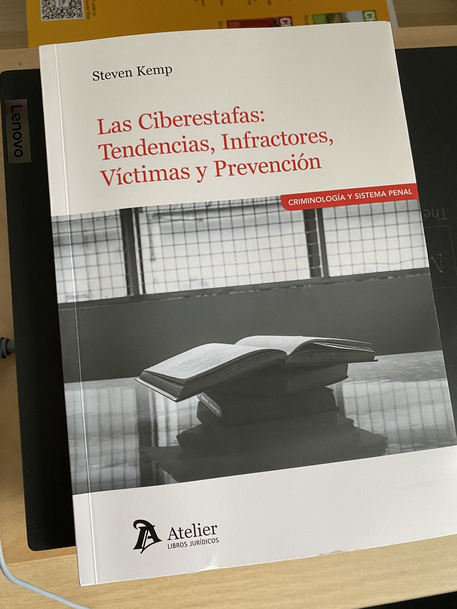Ya tenemos el nuevo libro de @StvnKemp en casa: Las ciberestafas‼️ Esencial lectura en español