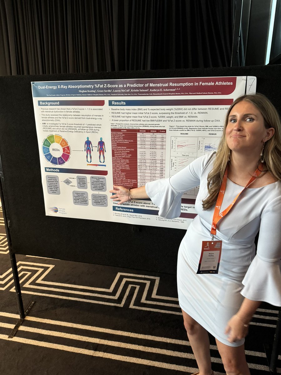 So proud of my girl @MeghanKeatingPA, Co-founder of Meg and Kate’s Travel, Events and Home😜, demo’ing one of her many other talents- Research Execution based on a clinical hunch! Love this gal! Way to rep at @WISCongress, @FemaleAthConf’s sister conference down under!