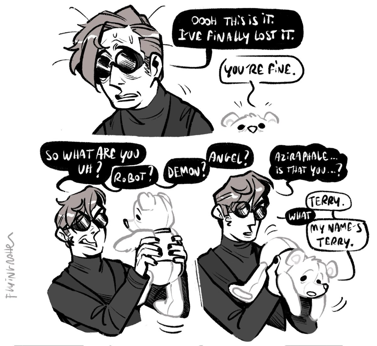 The adventures of lonely Crowley 
Part 3
#GoodOmens 