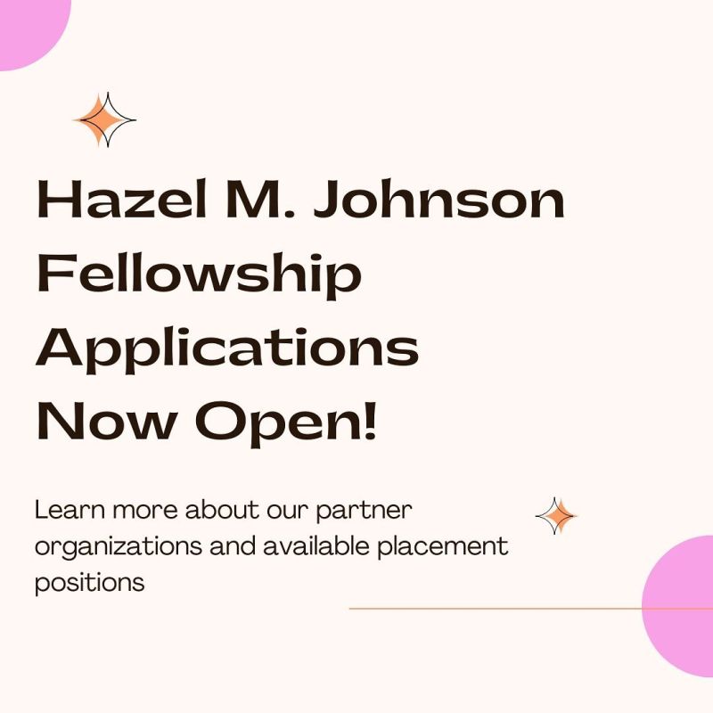 🚨 Attention aspiring environmental leaders! 🌿

Applications for the Hazel M. Johnson Fellowship are live!

More info here: shorturl.at/ayz07

Apply now before March 29th! #EnvironmentalLeadership #BlackWomen 📢